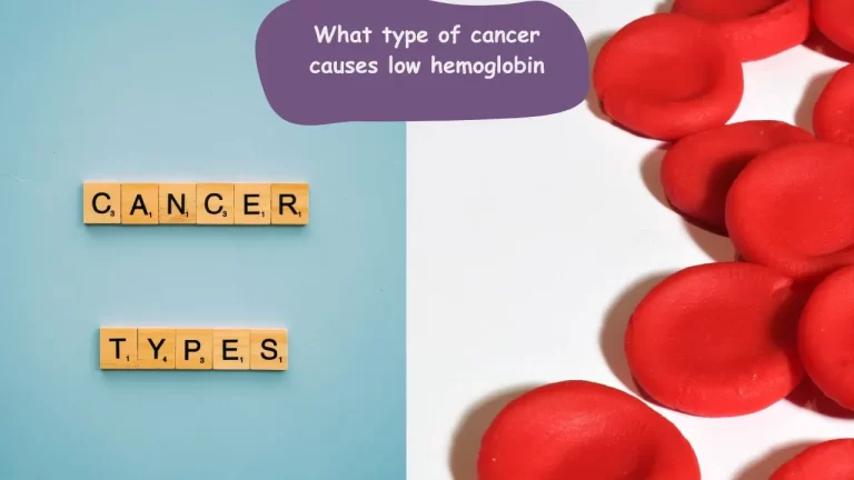 What type of cancer causes low Hemoglobin?